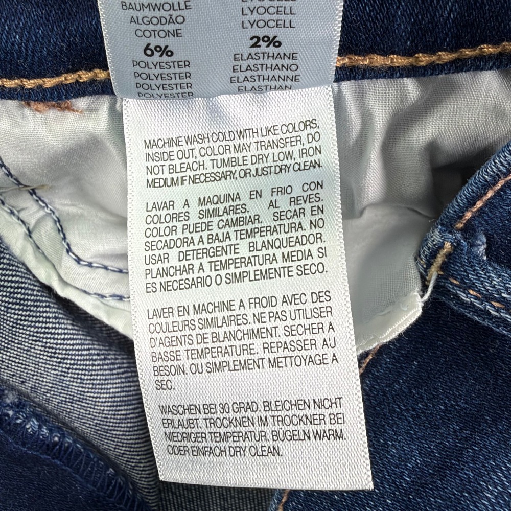 MOTHER Jeans Women's 29 (Fits 28x27) Blue Home Movies The Hustler Ankle Fray USA - Picture 13 of 15